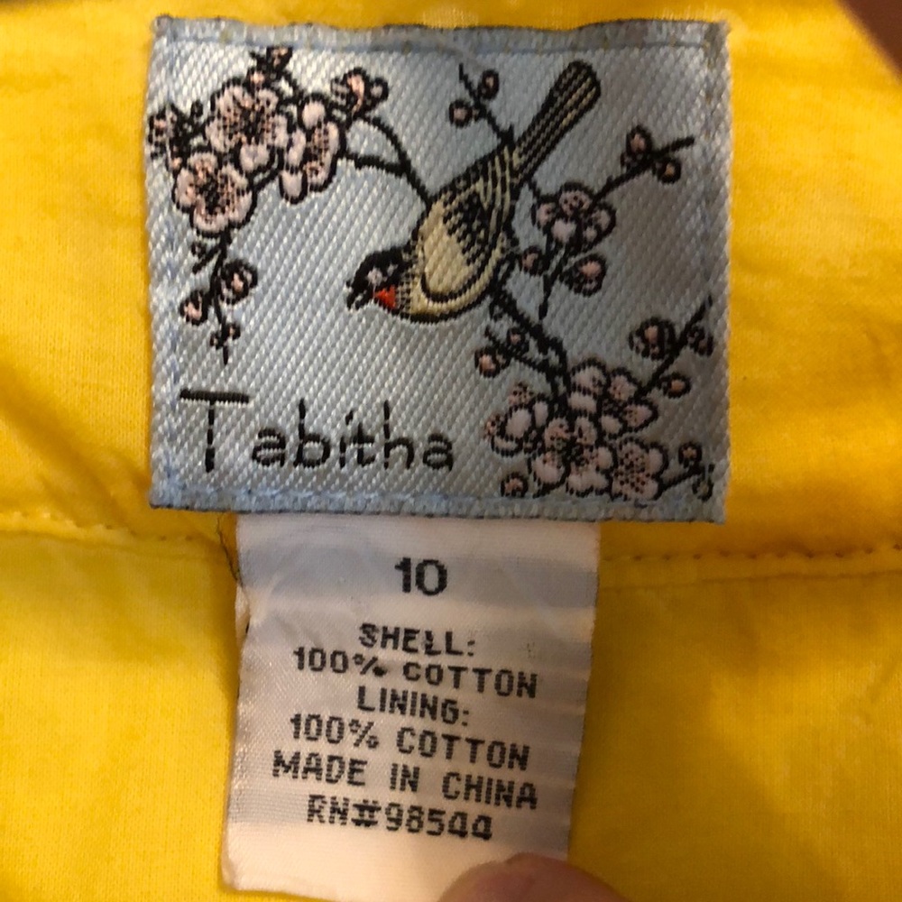 Tabitha yellow shirt